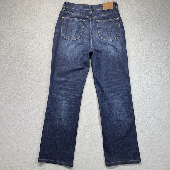 Judy Blue Jeans Women’s 7/28 Straight Fit Dark Wash Button Fly Stretch JB88598 - Picture 8 of 15